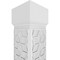 Ekena Millwork Craftsman Classic Square Non-Tapered Pueblo Fretwork Column w/ Mission Capital & Mission Base CC1209ENPBLMIMI - alternate 3